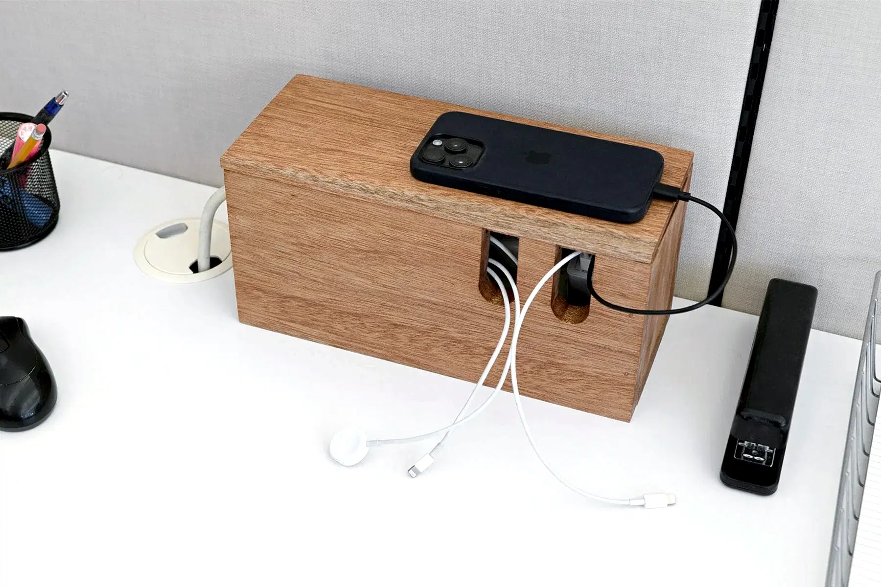 How To Organize Cables With A Diy Cable Management Box